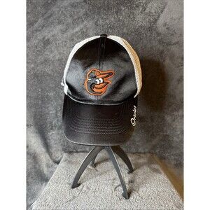 Baltimore Orioles SnapBack Hat - Cap White  Black MLB Baseball MD- Women’s